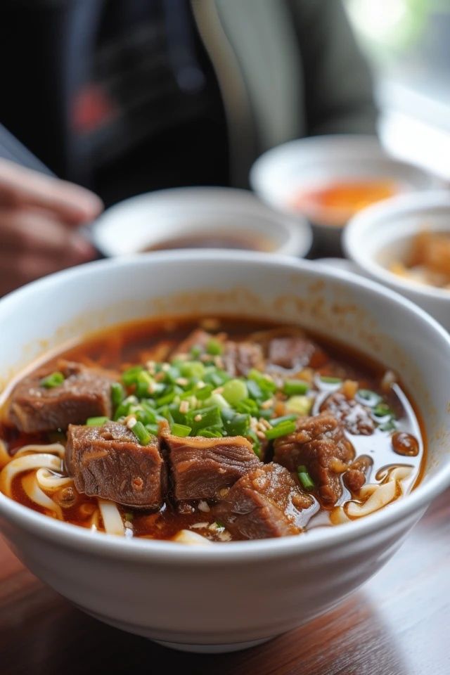 安微牛肉板面,對(duì)于很多當(dāng)?shù)厝藖?lái)說(shuō),就是家鄉(xiāng)的味道,一起來(lái)品嘗一下吧！