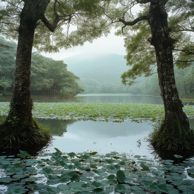 北海濕地云南高原上的綠寶石，自然的調(diào)色盤