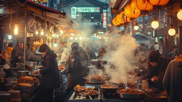 夏日夜幕下的消費場景：燒烤攤與小吃店熱鬧非凡，但一位顧客的行為引發(fā)爭議