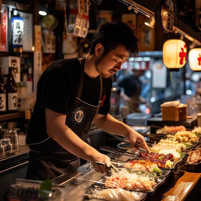 夏日夜幕下的消費場景：燒烤攤與小吃店熱鬧非凡，但一位顧客的行為引發(fā)爭議