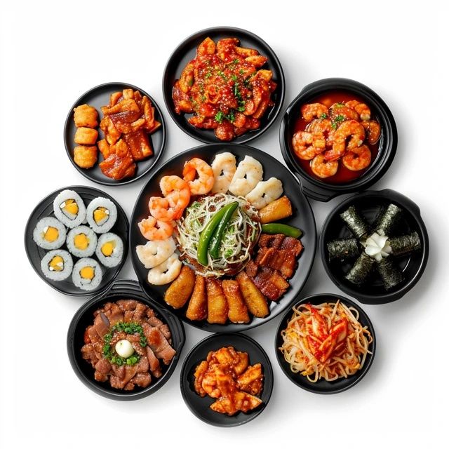 如花吃播：這一桌韓國(guó)料理，你們那叫啥水平？