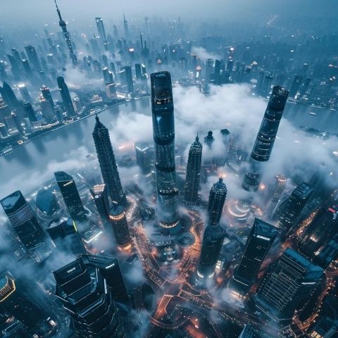 2024年7月30日上海天氣炎熱，天色晴朗