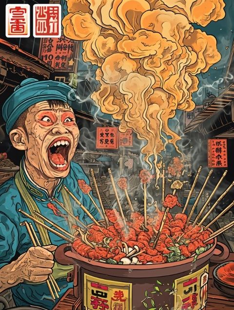 笑不活了！嬋寶憑一己之力硬生生把家門口搞成湛江小吃一條街