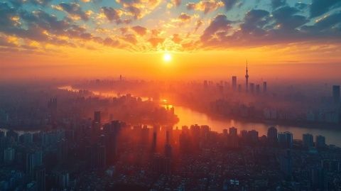 2024年7月30日上海天氣炎熱，天色晴朗