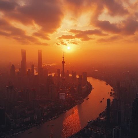 2024年7月30日上海天氣炎熱，天色晴朗
