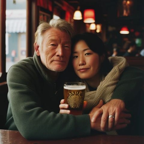 浙江一38歲光棍在法國(guó)與一56歲法國(guó)女子一見鐘情,昨天晚上8點(diǎn)光棍拿著1