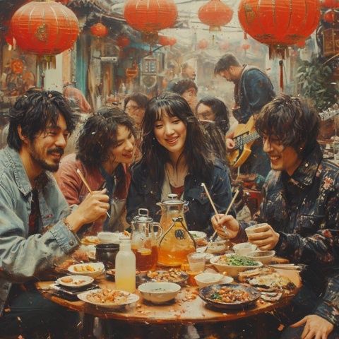 舌尖上的幸福旋律：美食、情感與文化的故事