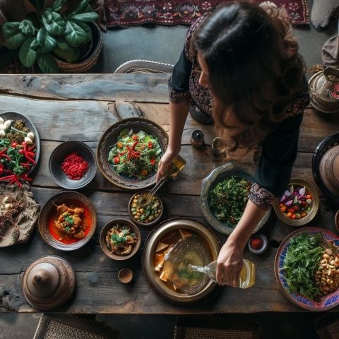 沙特阿拉伯的美食文化，就像是一幅獨(dú)特的畫(huà)卷，以其豐富多彩的色彩和深厚的歷史底蘊(yùn)