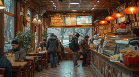 良心早餐店，炸土豆酥脆可口，三塊錢讓你吃撐，實(shí)在！