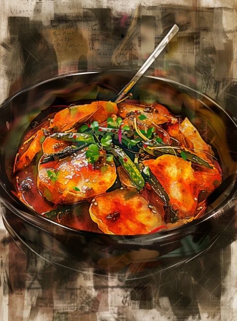 香辣醬爆魷魚須：一道色香味俱佳的海鮮美食