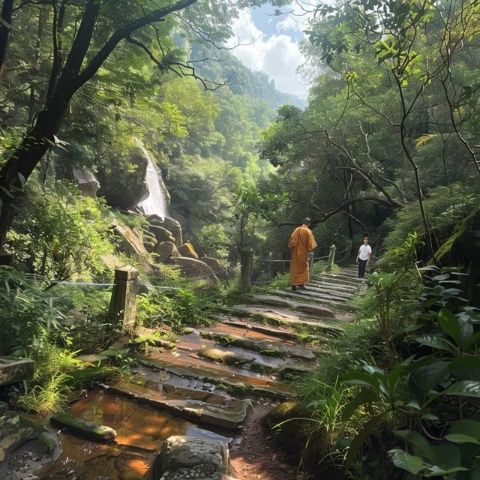 蓮花山下，微風(fēng)輕拂，感受自然的氣息與溫暖的陽光