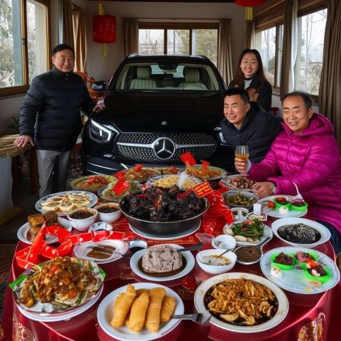 李國(guó)慶獨(dú)享十道豪華盛宴：直播秀奢侈生活引熱議