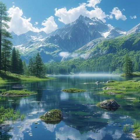 綠水青山的美，是一種自然、寧靜且充滿生機(jī)的美