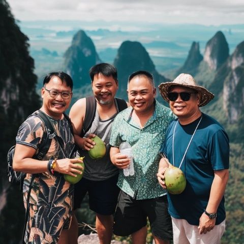 照片中的六個人，身處廣州，甚至在整個廣東省都家喻戶曉,習(xí)慣上