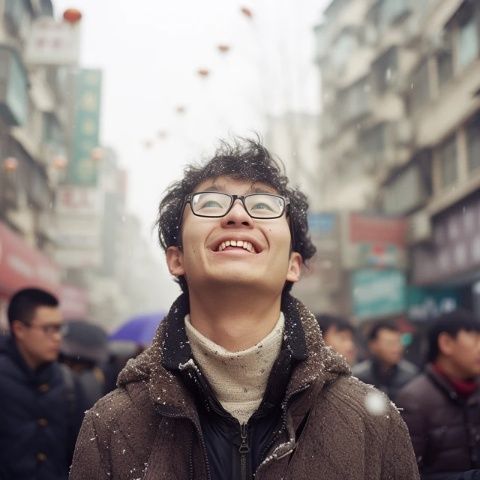 午餐時(shí)節(jié)，游蕩在外灘