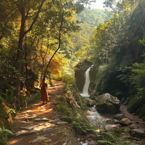四川之旅奇遇記：韓國(guó)美女樂山游，雨中邂逅大佛奇觀