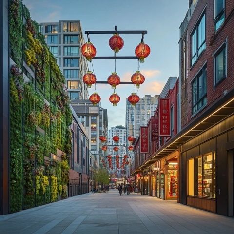 北屯最新的地標(biāo)開街了！玉帶河畔中央大街已于8月3日晚上正式開街。