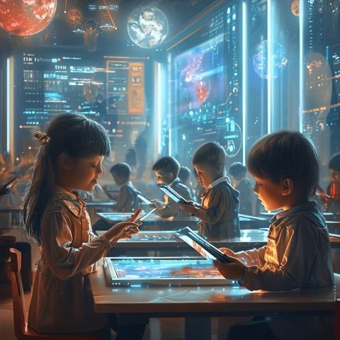 2035教育革命：全息學(xué)習(xí)、神經(jīng)網(wǎng)絡(luò)定制與跨維度知識探索的新紀(jì)元