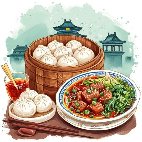 品嚐古鎮(zhèn)中的美味