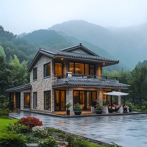 深圳龍崗區(qū)鶴湖新居：首批豪宅式客家圍屋