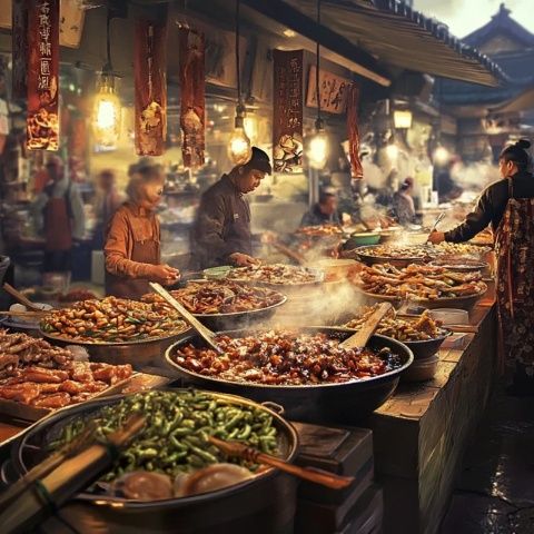 舌尖上的鄉(xiāng)愁青島膠南泊里大集上的一道名吃：海鮮燴餅！