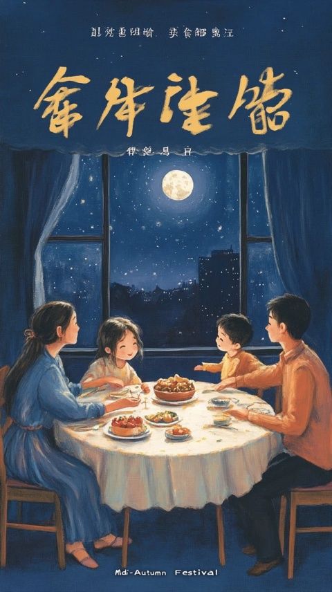 中秋佳節(jié)賞明月，品鑒國臺(tái)酒，家宴歡聚溫馨時(shí)光