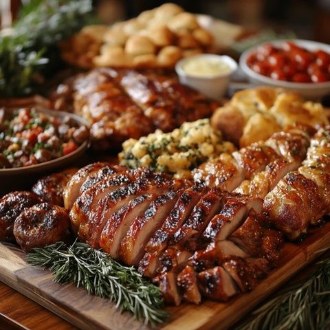 這附近的美食盛宴：烤肉盛宴，人均僅約40元，新鮮炭火烤制，豐富套餐搭配
