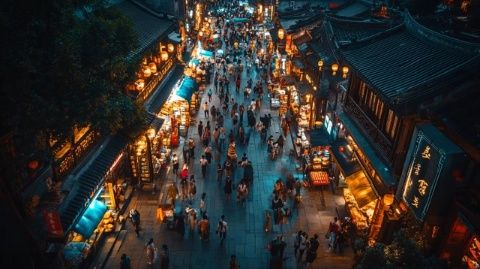 在華欣的夜晚漫步、品嘗街頭小吃和購物