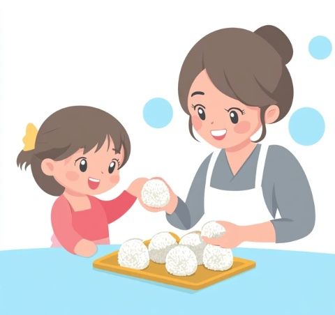 簡易版糯米飯團，孩子們的最愛，一學就會的家常美味！