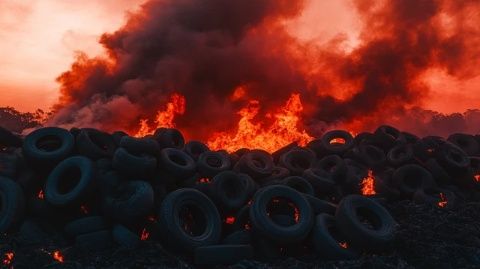 中國揚(yáng)州一家汽車內(nèi)飾廠發(fā)生火災(zāi)事故