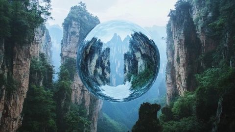 被打翻的調(diào)色盤：秋季的張家界，一步一景如夢幻仙境