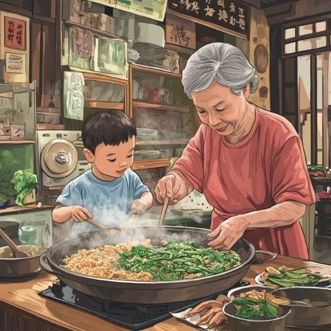 八旬母親日常：早晨小米粥的溫馨時(shí)光