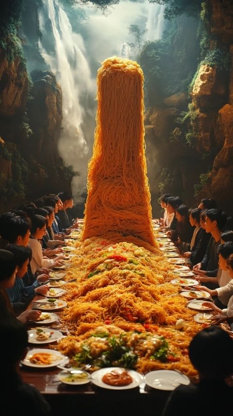 黑龍江大慶，一男子吃89元的自助料理，自己帶了個(gè)大盆，吃了很多的美食