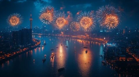 跨年夜各地?zé)熁ㄐ惚P點(diǎn)：北上廣深不約而同上演“煙花雨