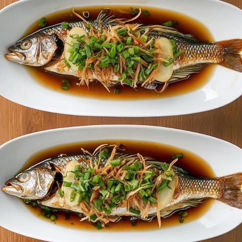 家庭必備蔥香鱸魚，簡單易學(xué)的美味佳肴！