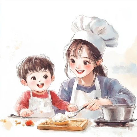 媽媽變著花樣做美食(花樣做美食)