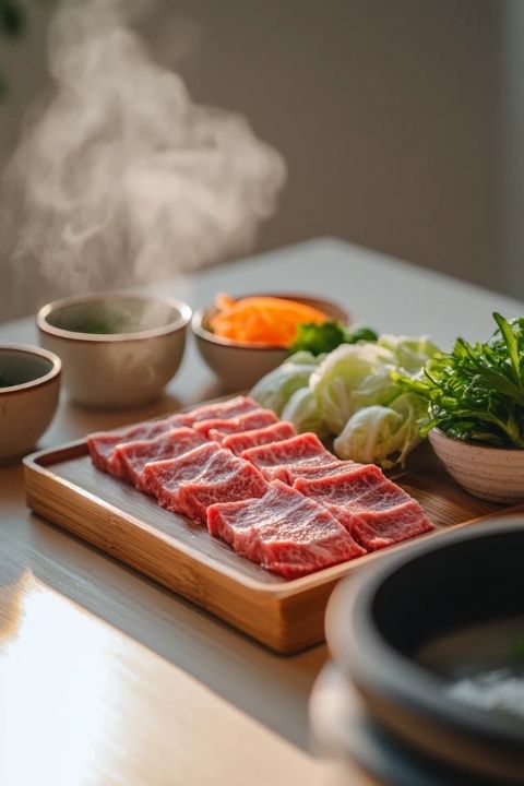 媽媽強烈推薦的年夜飯：富士山型半熟和牛，口感驚艷！