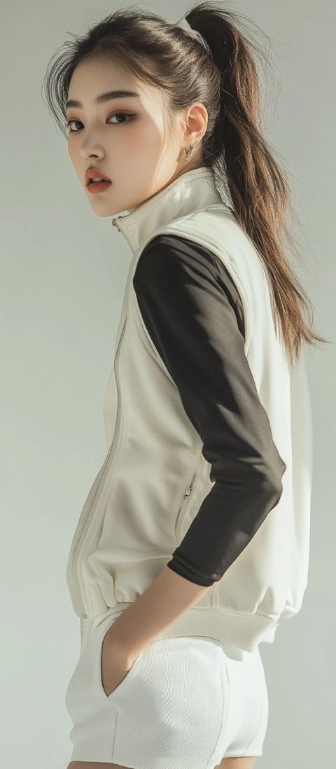 芝芝：簡約風美女模特，健身美食達人，演繹自信時尚人生