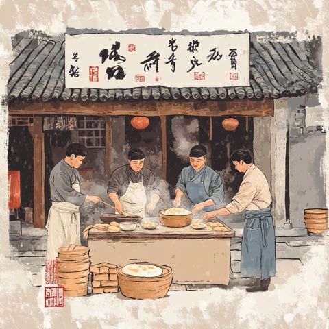 上黨美食探秘：潞城甩餅、壺關(guān)羊湯與長子炒餅——地道的集市風(fēng)味傳奇