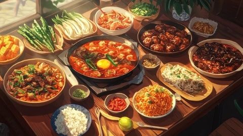 美味佳肴,飄香四溢。