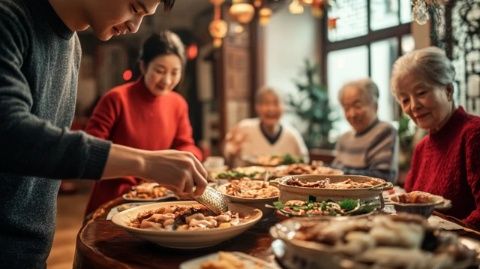 元旦家庭團(tuán)聚：弟妹親手燉煮傳統(tǒng)黃米面糕，大同風(fēng)味傳承家味