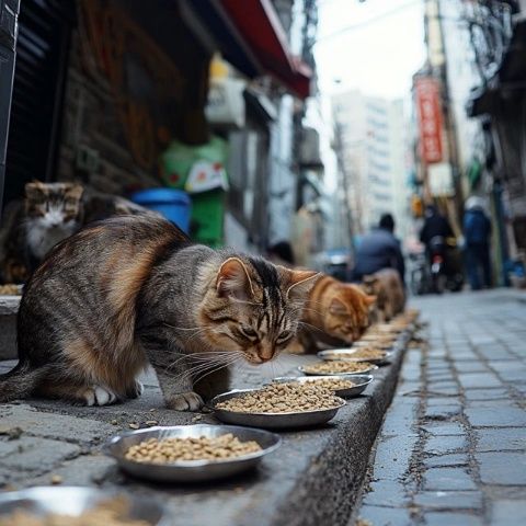 救助流浪貓：貪吃貓美食行動(dòng)