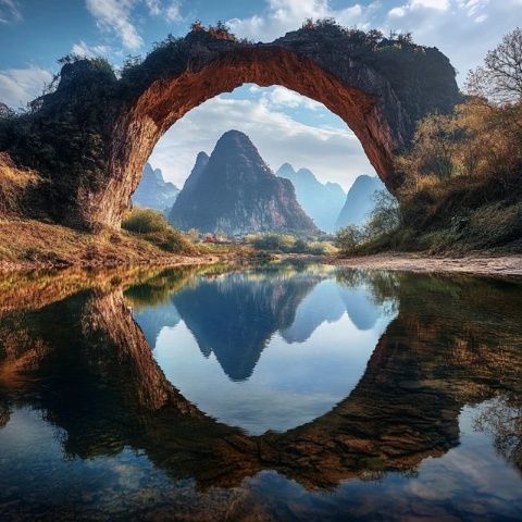 漓江是中國桂林地區(qū)的一條著名河流，在領(lǐng)略江南水鄉(xiāng)風(fēng)情和壯美山水之間