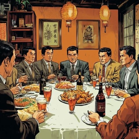上海老同學(xué)聚會驚現(xiàn)一幕:全場酒菜盛宴