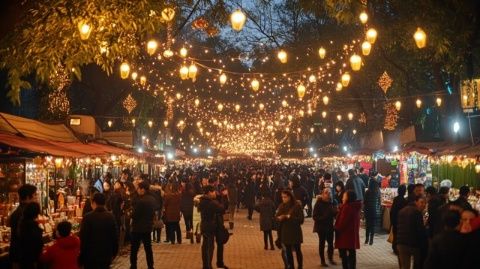 南京三江夜市強勢回歸！美食與煙火氣在岱山新城頤悅街交織