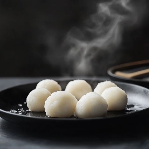 藕粉圓子，江蘇鹽城的傳統(tǒng)甜點(diǎn)，軟糯彈牙，你吃過(guò)沒(méi)？