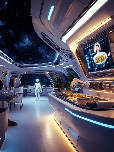未來感十足的SPACELAB零重力餐廳，科技與美食的完美結合