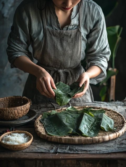 深圳寶安芒不知道什么美食入口，看看這道葉粽氣味清香、口感軟糯、食而不膩
