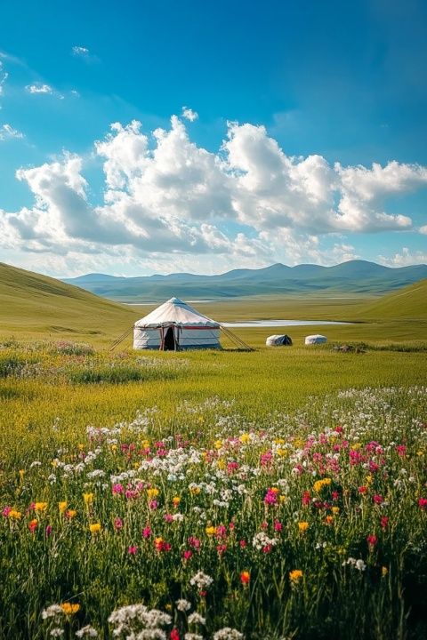 這里是你的草原天地,體驗(yàn)藏式風(fēng)情,在草原上漫步,感受自由