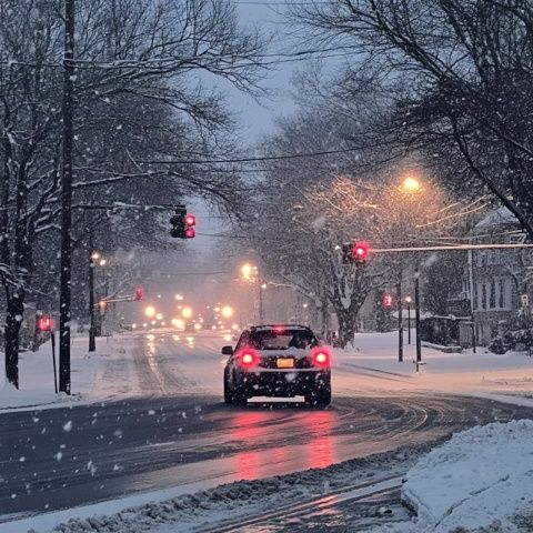 鄉(xiāng)下霜凍及雨雪天氣行車安全指南：燈光、速度與距離的把控